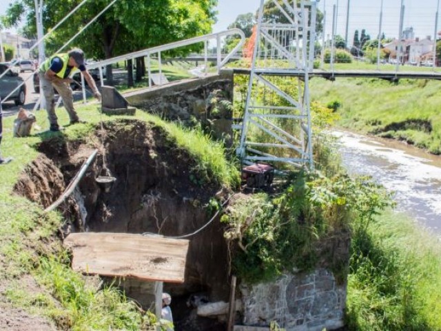 Segunda etapa de obras hidralicas en el puente de General Paz